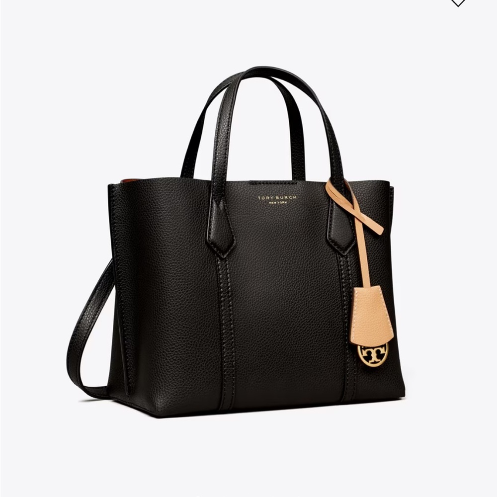 Tory Burch Black SMALL PERRY TRIPLE-COMPARTMENT TOTE